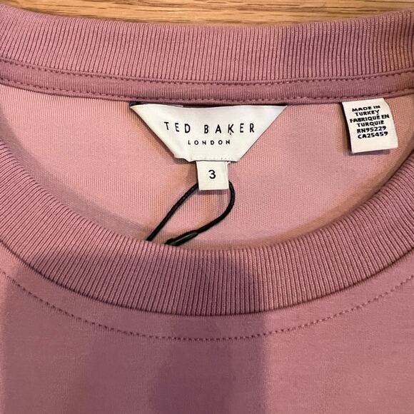Ted Baker Branded Sweatshirt in Dusty Pink - Picture 6 of 15